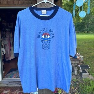 Vintage Beastie Boys 90s ABA Atwater Basketball Association Ringer T-Shirt